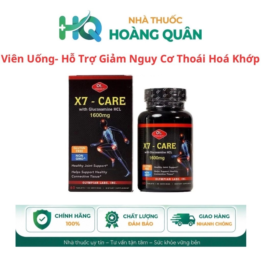 Viên Uống Bổ Xương Khớp Olympian Labs X7 Care - Hỗ Trợ Giảm Nguy Cơ Thoái Hoá Khớp 60 Viên/Hộp