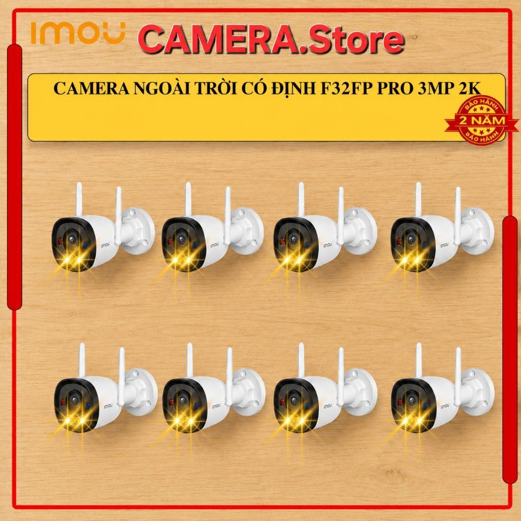 [ Số lượng 4/6/8/10 chiếc F32FP PRO NEW ]Camera Wifi ngoài trời Imou F32FP PRO-3MP -Có màu ban đêm,c