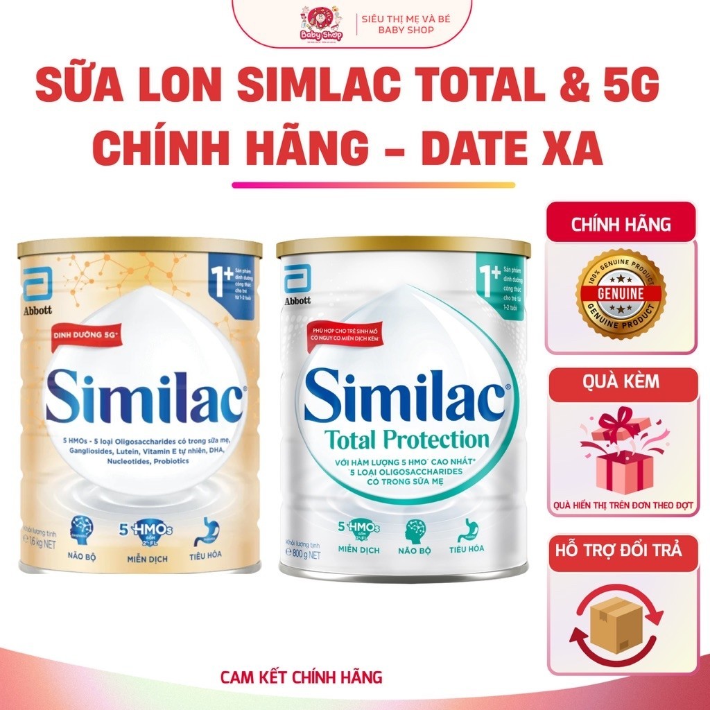 Sữa Similac Total Protection & Similac 5G Chính Hãng - DATE XA