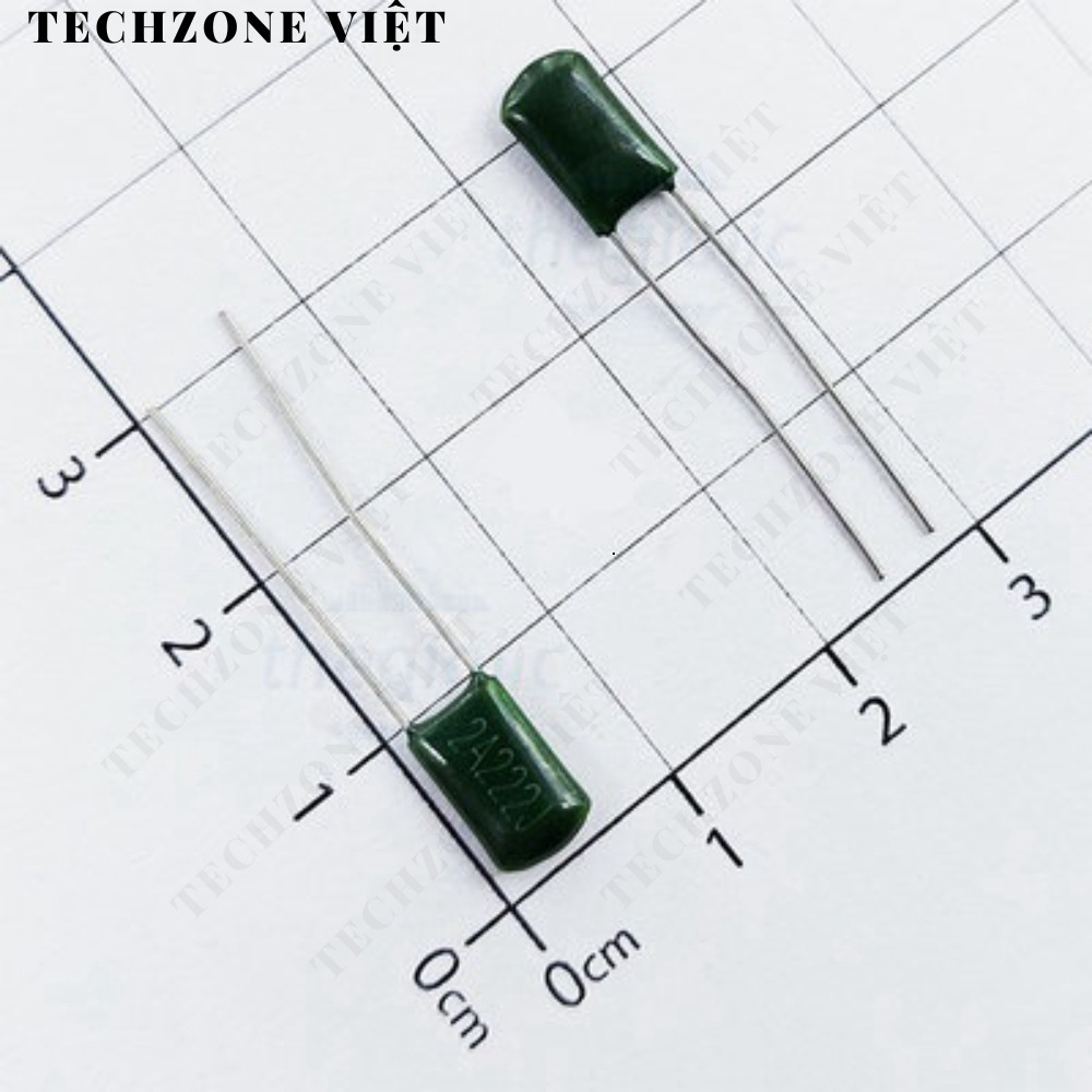 [50 Cái]- Tụ Kẹo Xanh 2.2nF 100VDC 2A222J-CL11 TechZone Việt