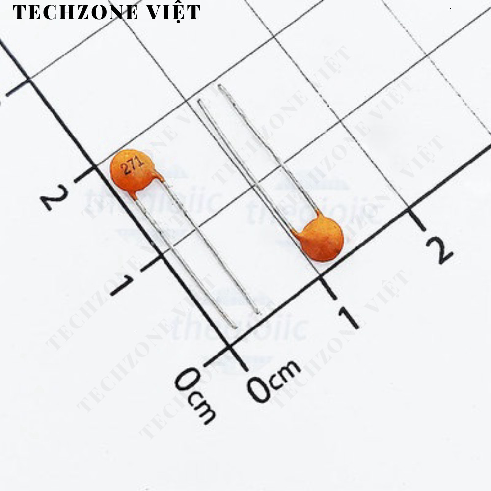 [200 Cái]- Tụ Gốm Tròn 270pF 50V TechZone Việt