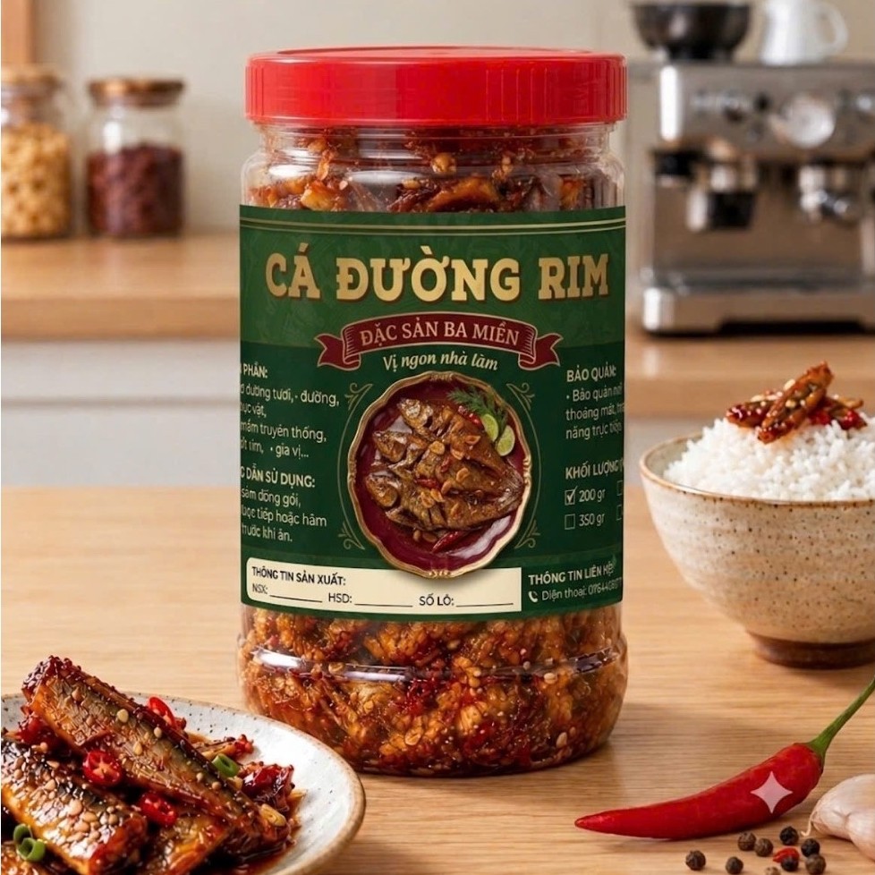 Cá Đường Rim 200g – Cá Rim Mặn Ngọt Đưa Cơm, Đặc Sản Nhà Làm