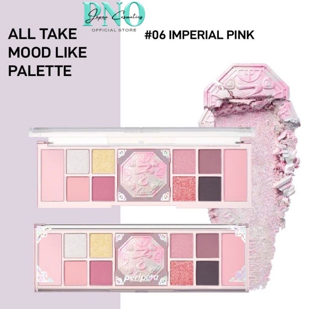 Bảng makeup Peripera #06 Imperial Pink - PERIPERA ALL TAKE MOOD LIKE PALETTE #06 IMPERIAL PINK