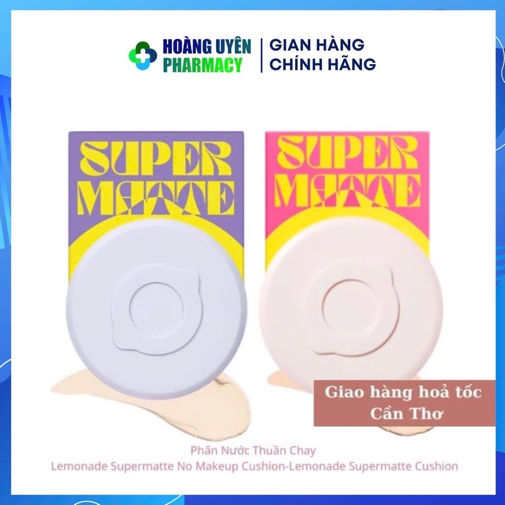 Phấn Nước Lemonade Supermatte Cushion / SuperMatte No Makeup / Matte Addict Cushion 15g