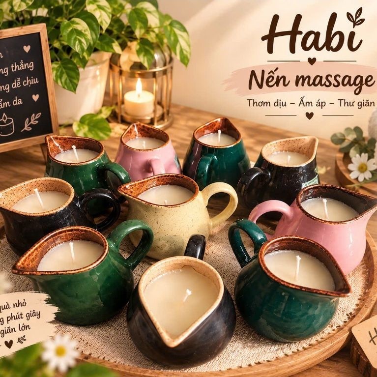 Nến massage ( Ly Sứ 340ml)