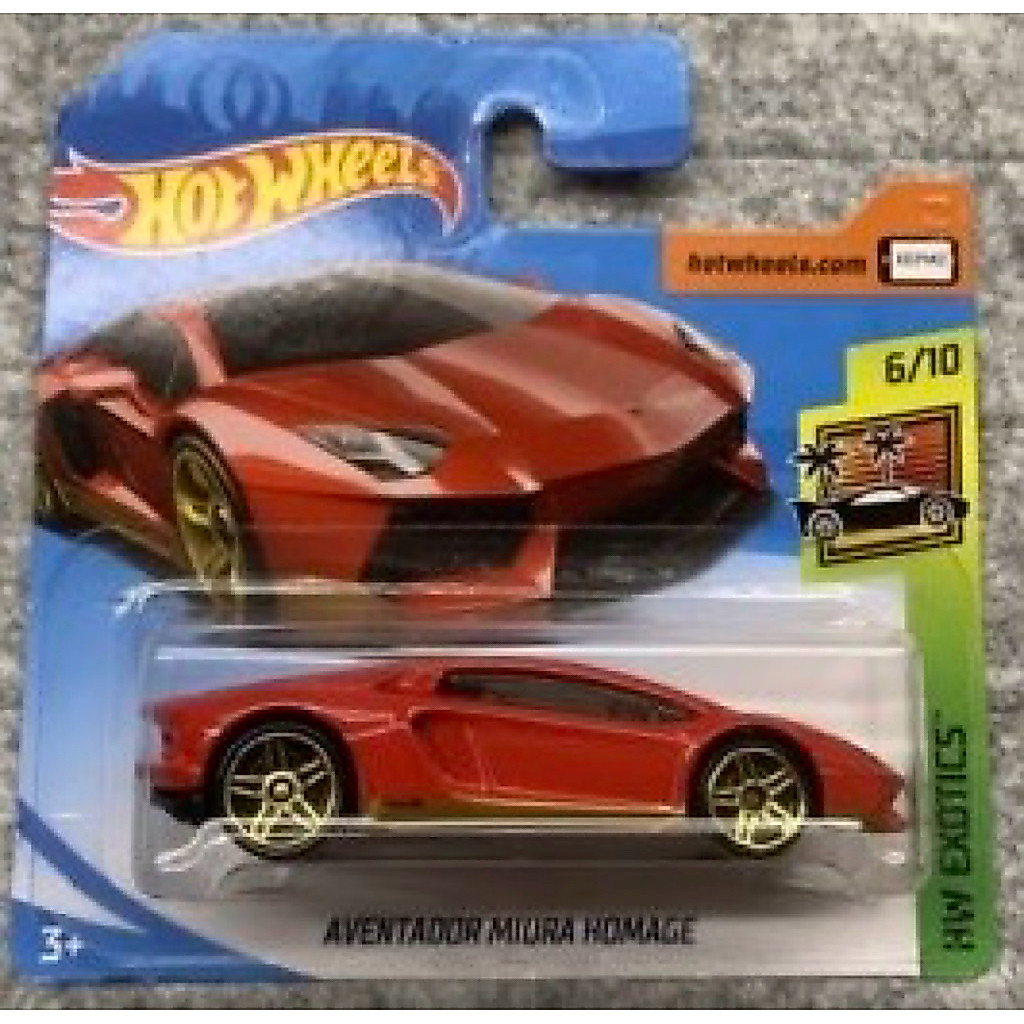 mô hình xe Lamborghini Aventador Miura Homage chính hãng Hot Wheels tỉ lệ 1:64