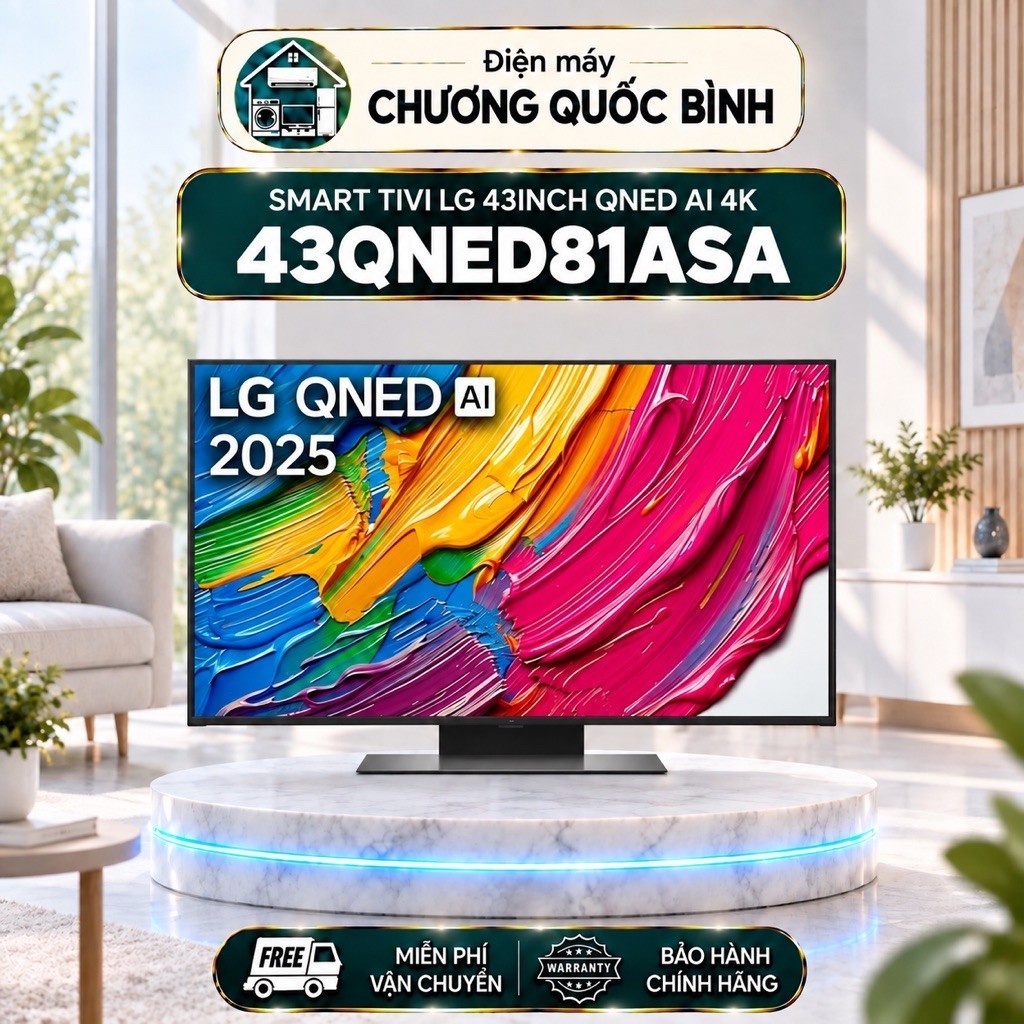 Smart Tivi QNED LG AI 4K 43inch 43QNED81ASA [TOÀN QUỐC]