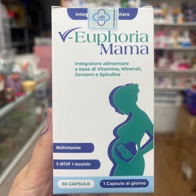 V-Euphoria Mama 30 Viên – Vitamin Tổng Hợp Bổ Sung Vitamin, Khoáng Chất, 5-MTHF, Inositol, Kẽm & Spi
