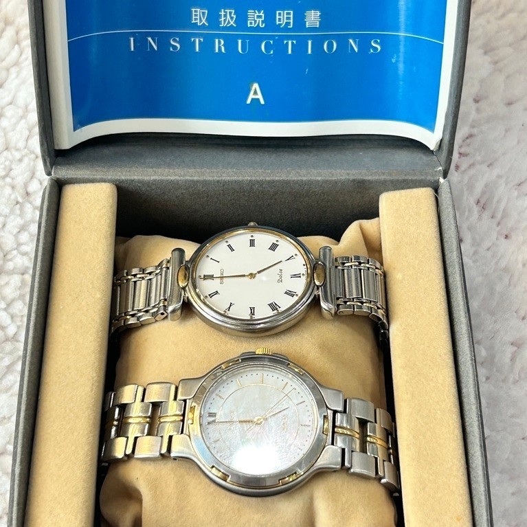 Cặp Đồng Hồ Vintage Seiko Dolce 9530-6030 & 5E31-6D50 - Chuẩn Nội Địa Nhật (JDM) - Có thương lượng