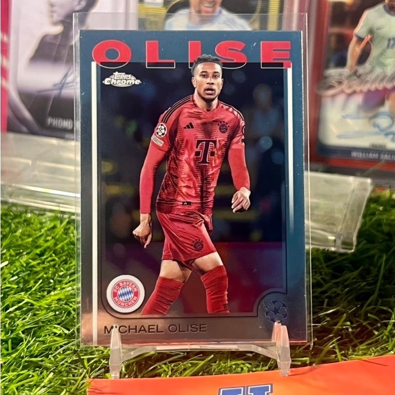 Thẻ bóng đá Michael Olise Topps Chrome UCL 2024/25