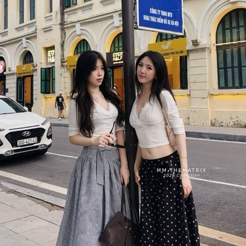 /Thematrix/ (SẴN) Sanya Skirt v2 - Chân váy cạp trễ dáng lửng (ảnh thật tự chụp)