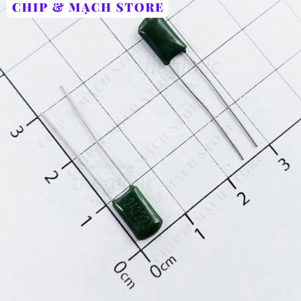 [50 Cái]- Tụ Kẹo Xanh 2.2nF 100VDC 2A222J-CL11 Chip & Mạch Store
