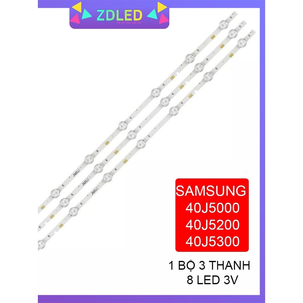 Thanh LED TIVI  Samsung 40J5000 40J5300 40J5200 40J5200AG 40J5202 40J5070  HÀNG MỚI 100% BỘ 3 THANH 