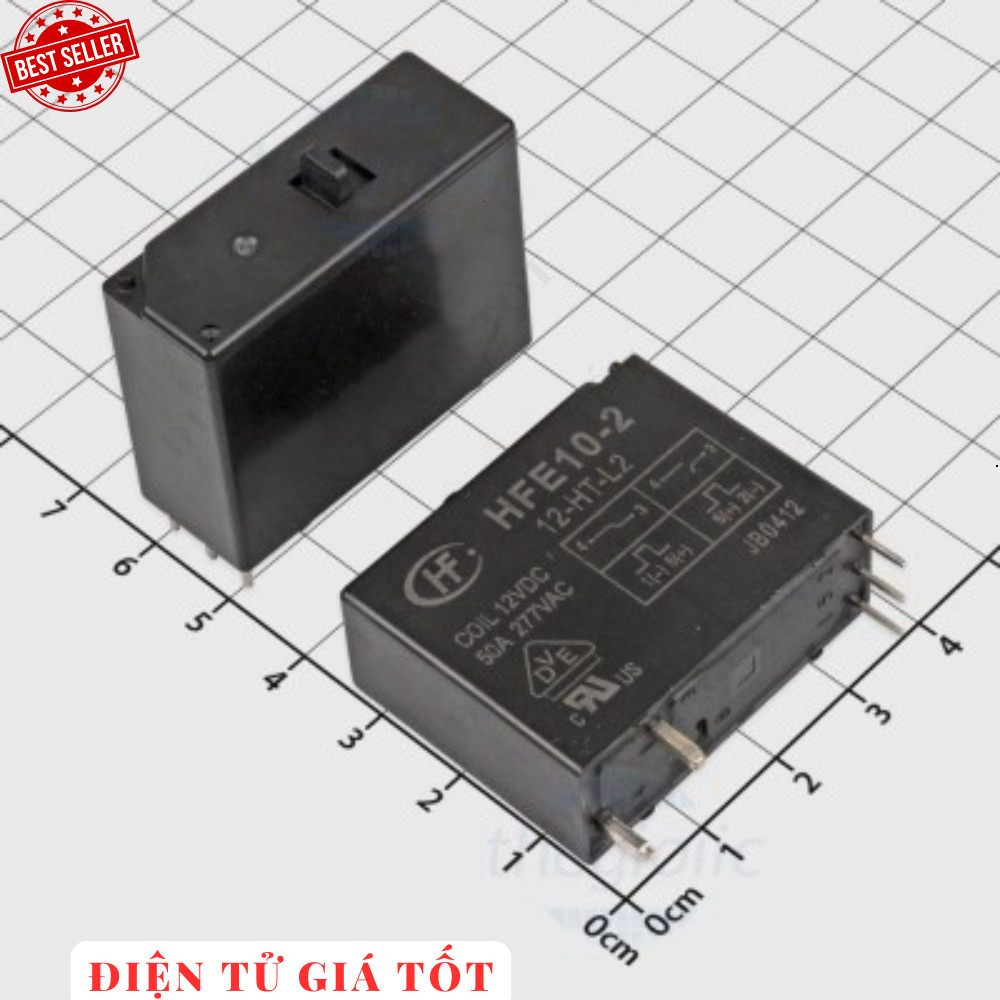 HFE10-2-12-HT-L2 Rơ Le SPST 12VDC 50A 5 Chân Điện Tử Giá Tốt 886