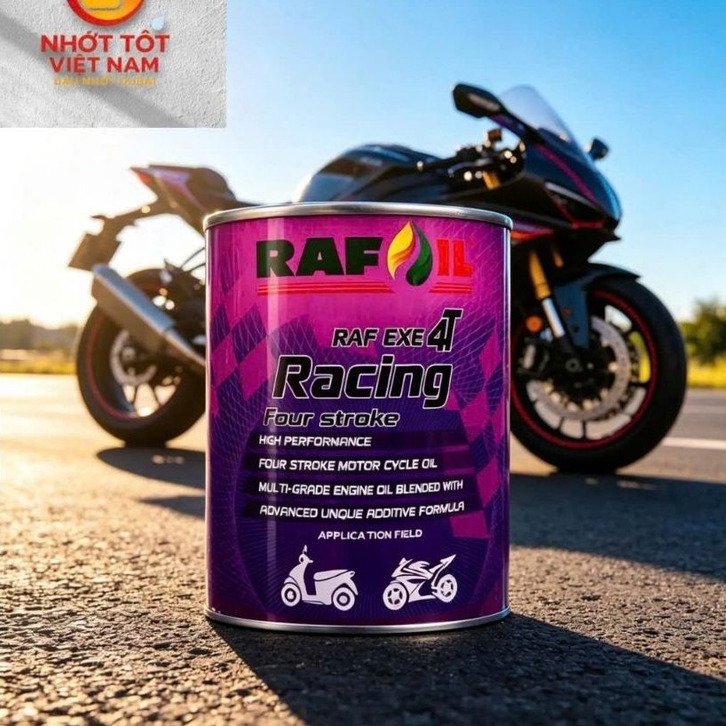 Nhớt TỔNG HỢP RAFOIL Dành cho xe số, côn tay 10W40 API SN