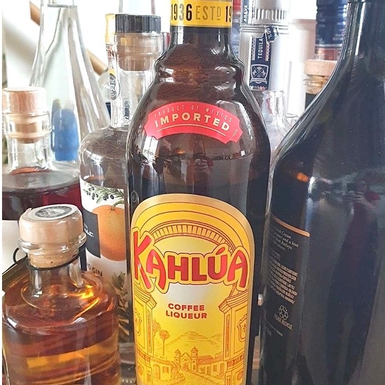 Vỏ chai rượu kahlua rỗng không nước phù hợp tái chế làm bình đựng nước