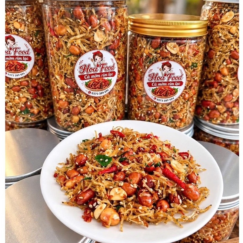 cá mờm rim lạc hoa food