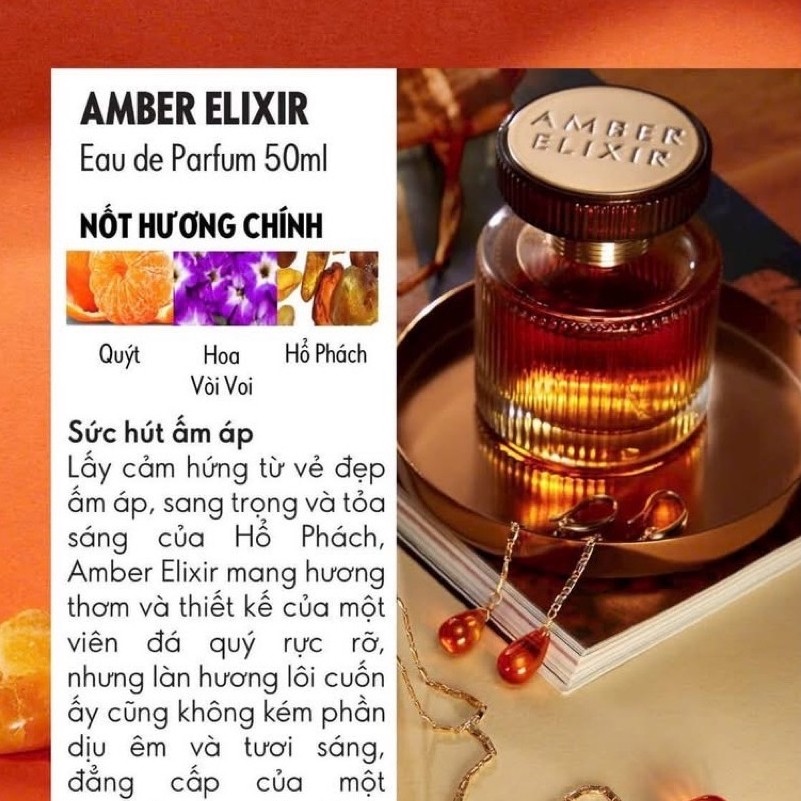 Nước hoa Ho phach Ấm áp Sang trọng Amber Elixir Eau de Parfum 50ml