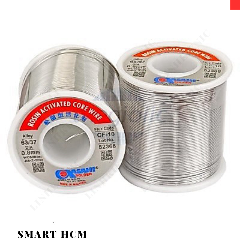 Thiếc Hàn 0.8 Sn63 Pb37 500G Asahi Smart. HCM City