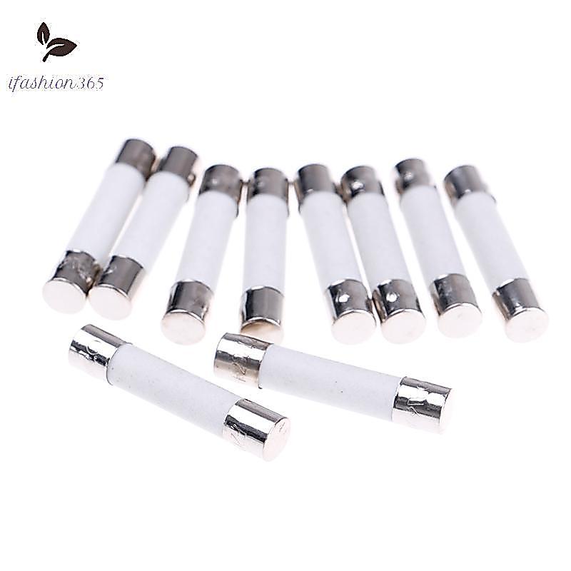 [LF] 10 Chiếc Cầu Chì Gốm Vi Sóng Điện 20A 250V Đồ Dùng Gia Đình DIY 6x30mm VN