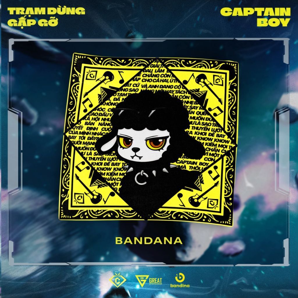 Khăn Bandana Merch CAPTAIN BOY Chính Hãng