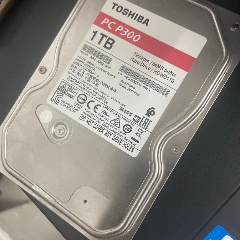 ổ cứng Toshiba PC P300 1TB (3.5 inch, 7200rpm) tháo máy