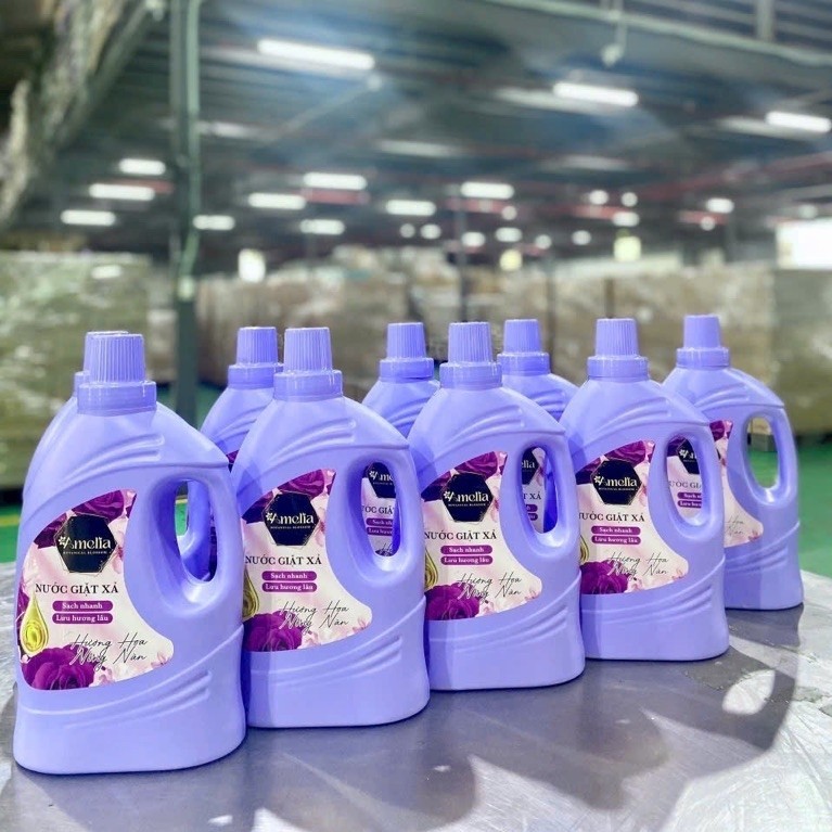 G1- 1 Can Nước Giặt Xả 2 in 1 Amelia Giặt sạch,Lưu Hương,Nước Hoa Thơm Lâu 4 mùi hương 3,2L/Can