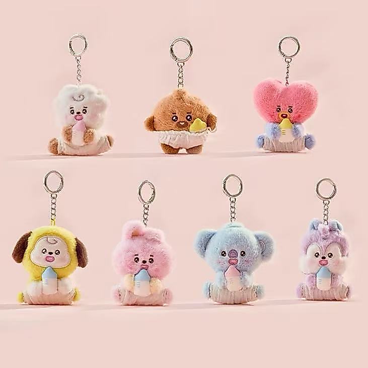 BT21 BABY NEWBORN SEASON 2 Móc khóa sang trọng – Túi móc khóa búp bê dễ thương Charm
