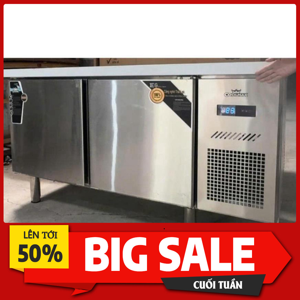 IB ĐẶT HÀNG  Tủ Lạnh Đông Bàn Chặt Inox 1m2 1m5 1m8 Tủ Đông Công Nghiệp Đa Năng Tiết Kiệm Diện Tích 