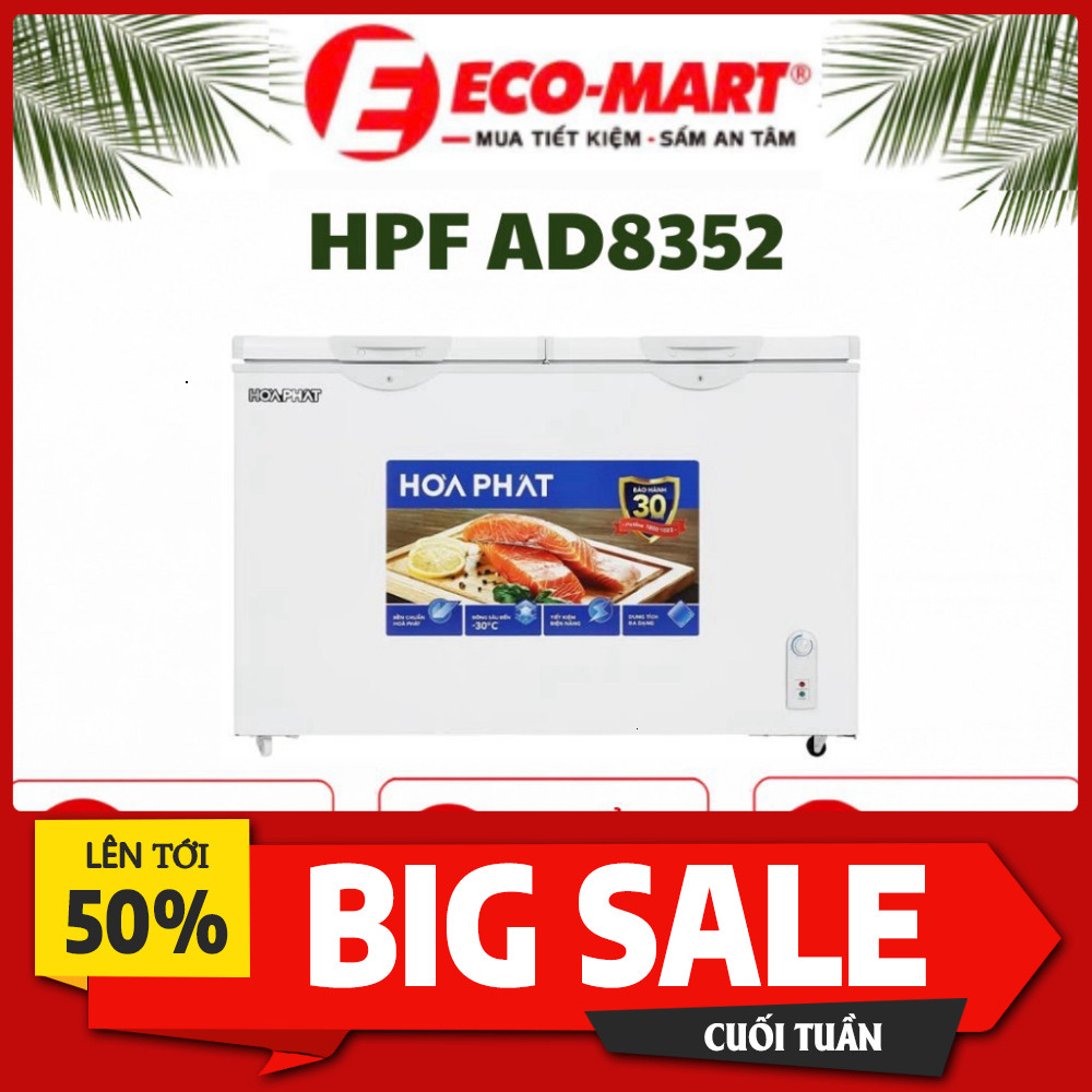 IB ĐẶT HÀNG  Tủ đông Hòa Phát Inverter 352 Lít HPF AD8352 1 Ngăn Đông Đá Tiết Kiệm Điện Hiệu Quả Cho