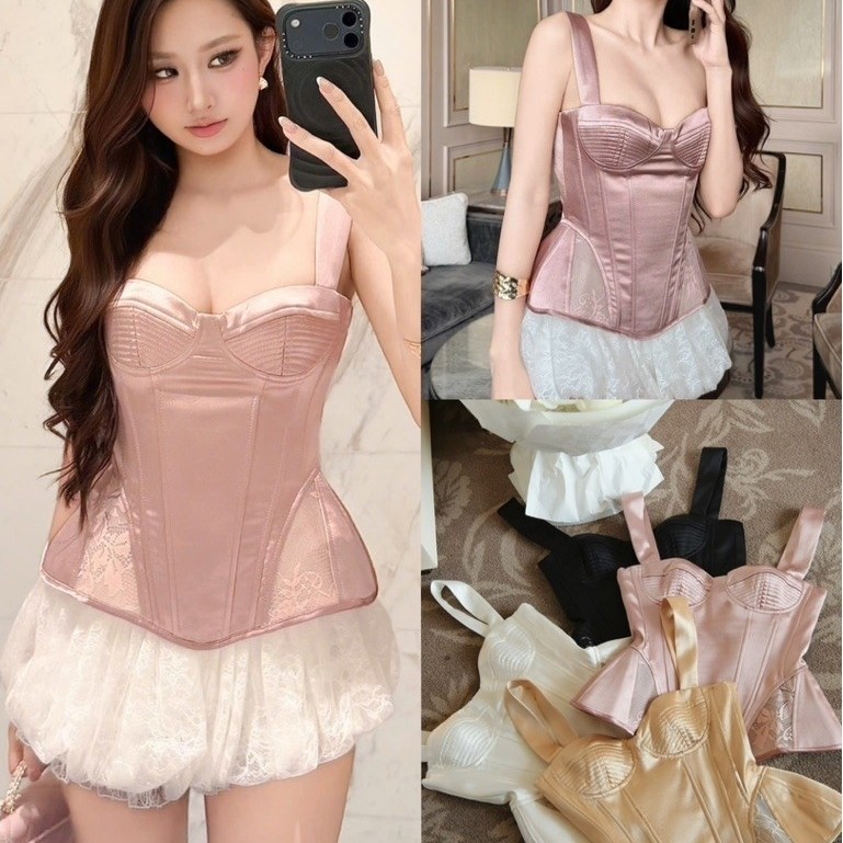 𝐍𝐄𝐖 𝐀𝐑𝐑𝐈𝐕𝐀𝐋 ✨ CAM KẾT CHUẨN HÌNH (𝐎𝐑𝐀𝐍𝐆𝐄 𝐒𝐓𝐔𝐃𝐈𝐎𝐒 ) - Áo Corset Cúp Ngực