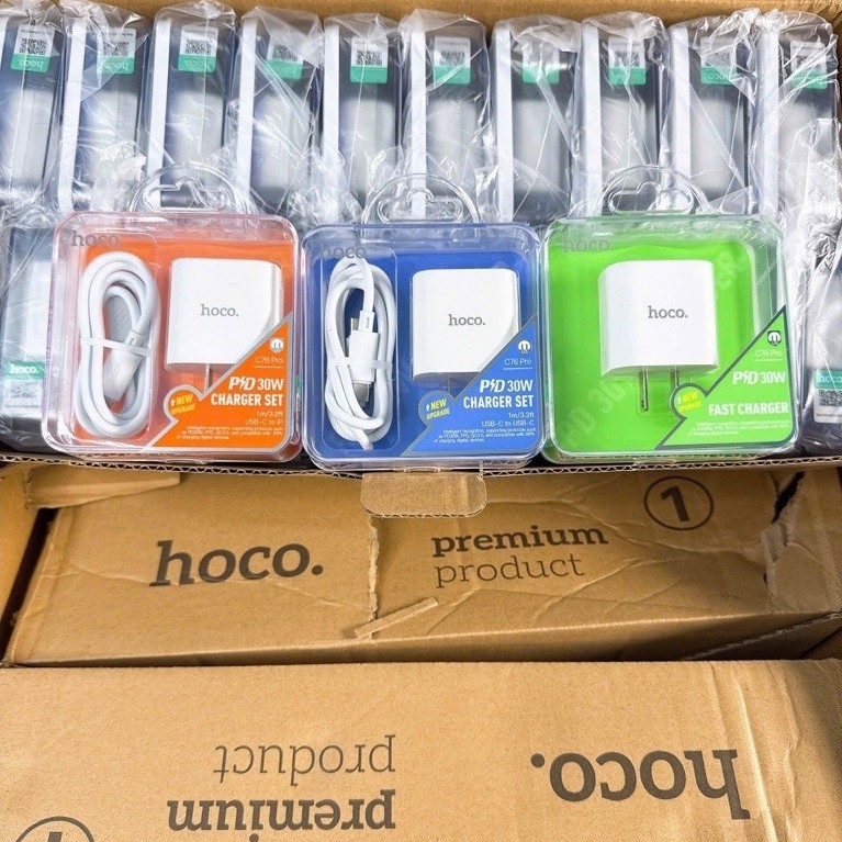 [Bảo hành 1 năm] Sạc nhanh hoco các mã C76 plus 20w/C76 pro 30w phù hợp cho các dòng máy , rẻ nhất