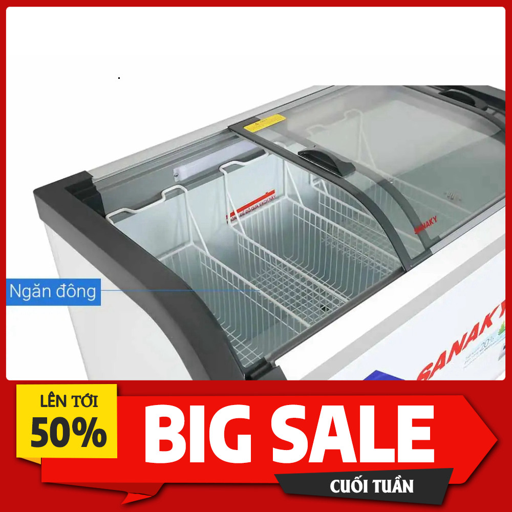 IB ĐẶT HÀNG  Tủ Đông Sanaky VH-4899KB 350 Lít 1 Ngăn Đông 2 Cửa Lùa Trữ Thực Phẩm Tiện Lợi Bền Bỉ Gi