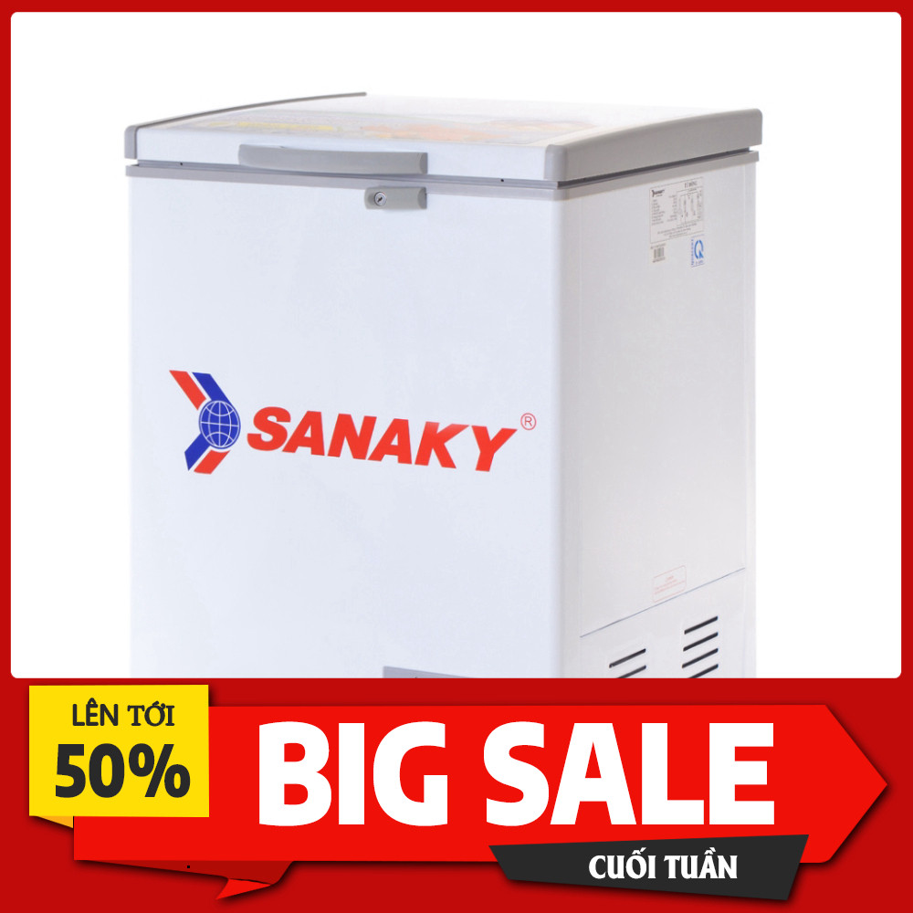 IB ĐẶT HÀNG  Tủ Đông Sanaky VH-1599HY 100 Lít 1 Ngăn Đông Dàn Lạnh Đồng Tiết Kiệm Điện Hiệu Quả Cho 