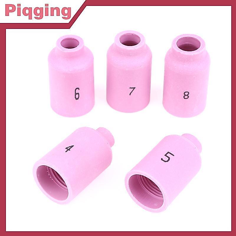 Piqging 42mm 54N14 54N15 54N16 54N17 54N18 Vòi phun gốm Alumina cho TIG WP17 18 26 Phụ kiện đèn pin 