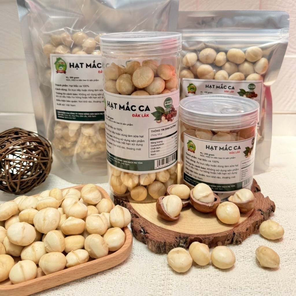 Nhân Macca 500g | Hạt Macca Tách Vỏ Thơm Béo Bùi | Shop Mẹ Tôm