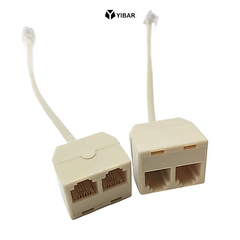 Bộ Chia Điện Thoại YIBAR RJ11 6P4C 1 Nam Sang 2 Nữ Adapter RJ11 Sang RJ11 Tách Phụ Kiện Điện Thoại M