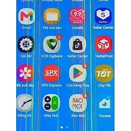 Màn hình Zin Samsung S22 Ultra liền khung test lỗi sọc đứng nhiều,để chế độ 120HZ sọc ngang,để chuẩn
