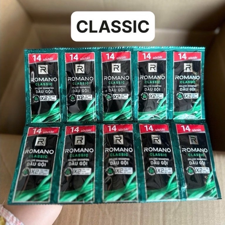 4 DÂY (56 Gói)Dầu Gội Dây Romano Classic
