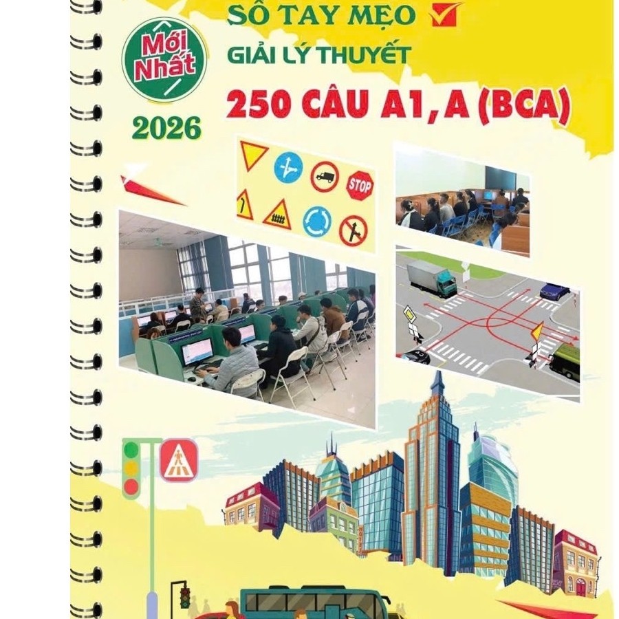 Sổ Tay Mẹo Lý Thuyết 250c A1, A(BCA) Năm 2026