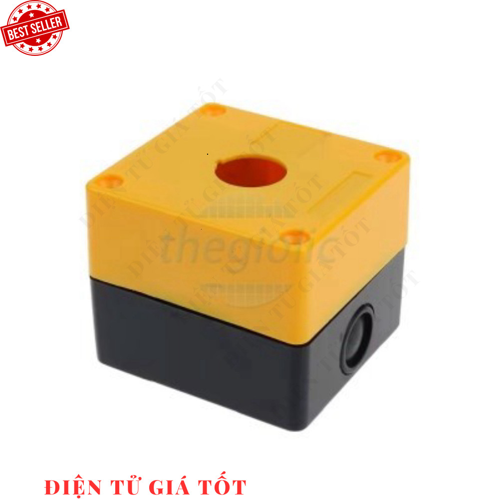 BX1-22 Hộp 1 Nút Nhấn Điều Khiển 22mm Màu Vàng Điện Tử Giá Tốt 886