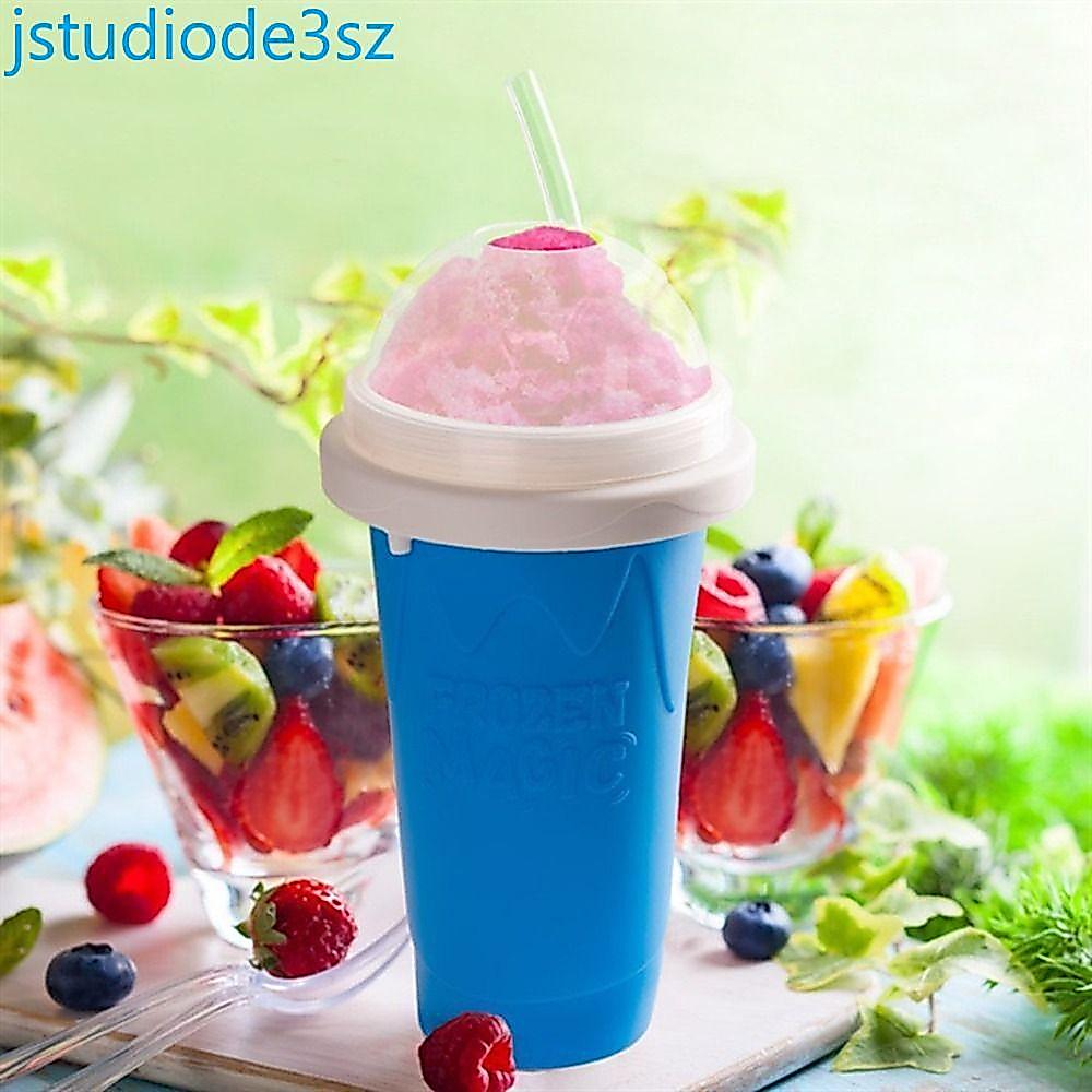 LYXOR DIY Juice Water Bottle, Cốc bóp sinh tố silicon đông lạnh nhanh, Sáng tạo có nắp Cốc làm kem d