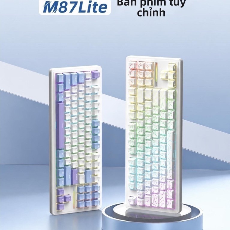 Bàn Phím Cơ Xinmeng M87 Lite Bản Có Dây 1 Mode - Layout TKL 87 Phím 80%, Switch V4, Đèn LED RGB, Key