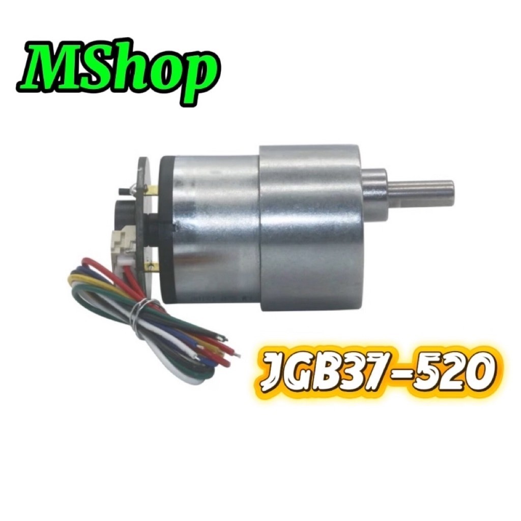[CT] JGB37-520 Động Cơ Giảm Tốc Có Encoder 12V