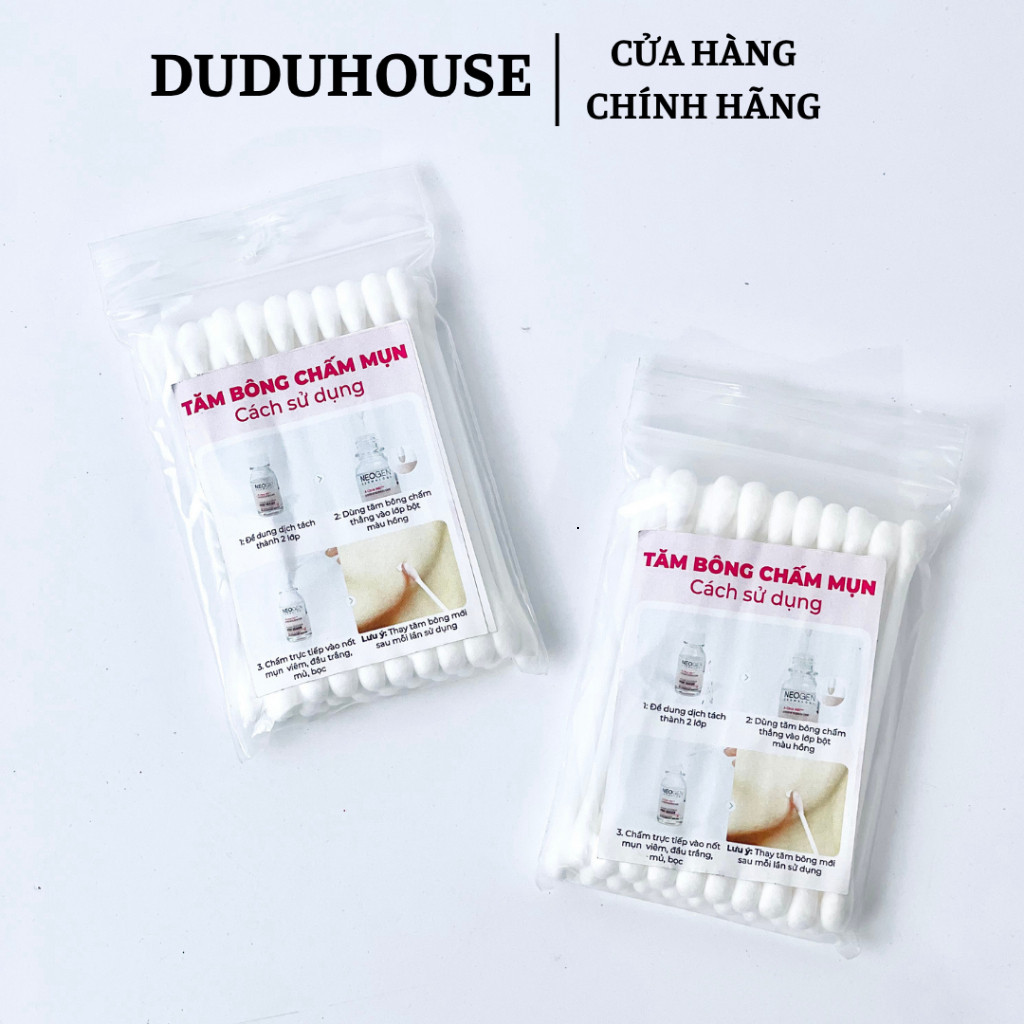 Tăm Bông Gỗ Hỗ Trợ Nặn Mụn Và Chấm Mụn Neogen