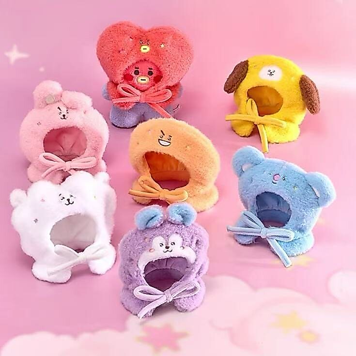 2026 Phong Cách Mới Hoạt Hình BT21 Sang Trọng Ami Dính Chụp Đèn V SUGA JIMIN Búp Bê Áo Khoác Mũ Hòa 