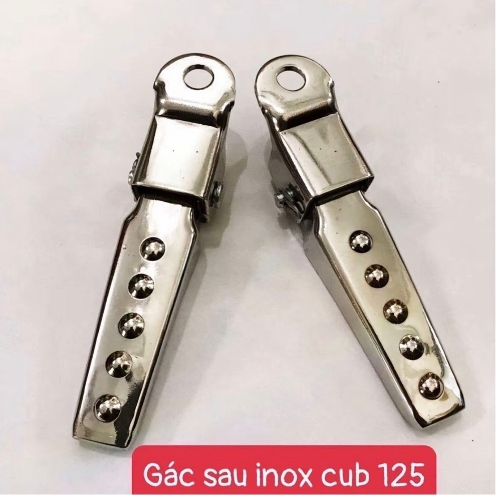 Cub 125 - Cub 81 - Gác Chân Sau Inox Cho Cub 125 - 81 - CD Chất Lượng Cao