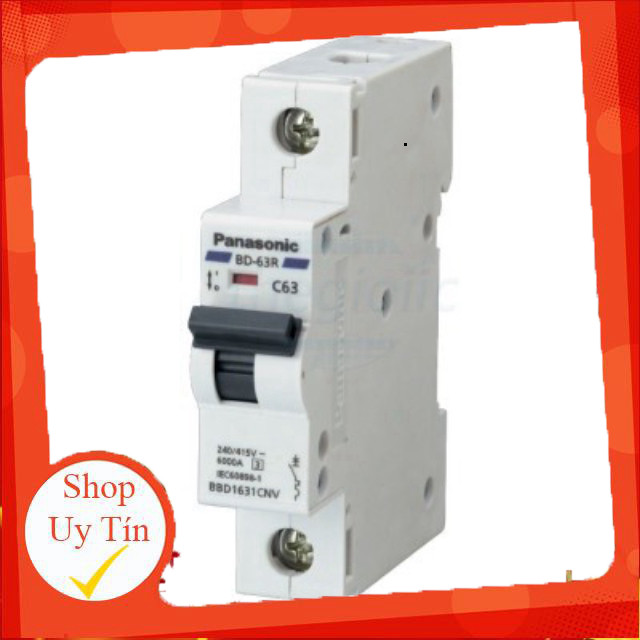 BBD1161CNV Aptomat MCB Panasonic 1 Cực 16A Giang Tech Hub