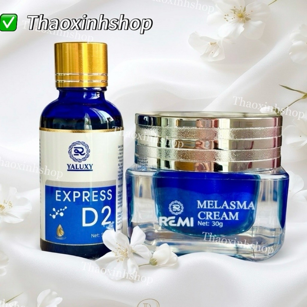 Remi bộ dưỡng da nám mụn gồm detox2 yaluxy + kem melasma reami