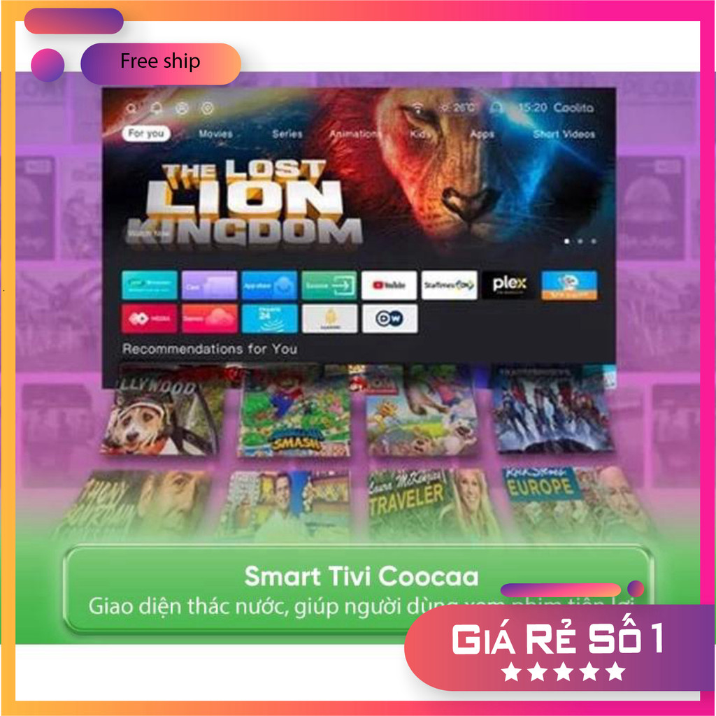 [ (TOÀN QUỐC) - 43S3U+ - Smart Tivi Coocaa Full HD 43 Inch 43S3U+ - (KHÔNG CÓ NEXFLIX) ]
